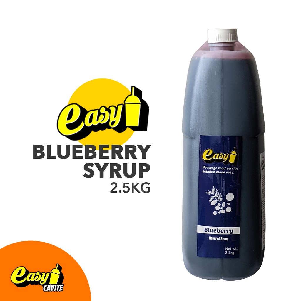 Easy Brand Blueberry Flavored Syrup 2.5kg Shopee Philippines