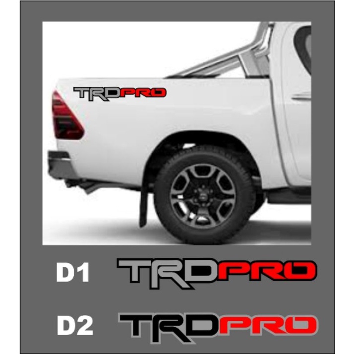 TRD Pro Sticker Decals for Toyota Hilux fit for Any Models Shopee