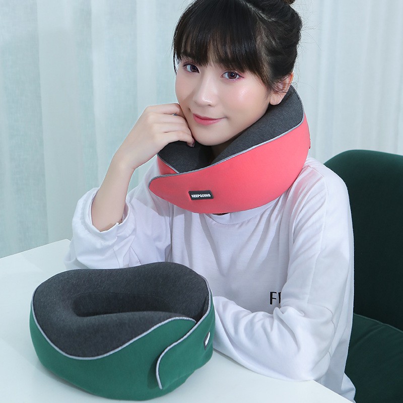 Memory Foam Snail Curve Pillow UShaped Travel Neck Pillow Office