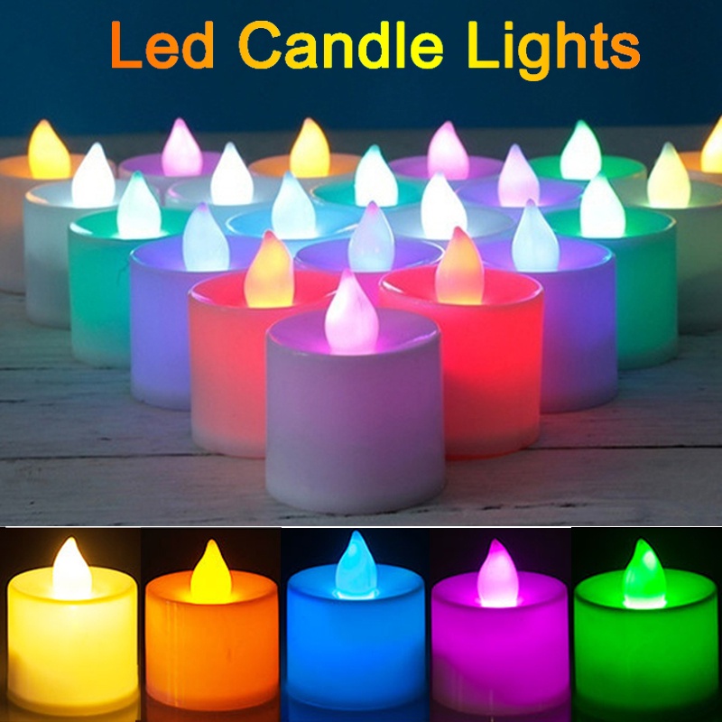 (Battery include)Electric Fake Candle Lights Flameless LED Tea Light