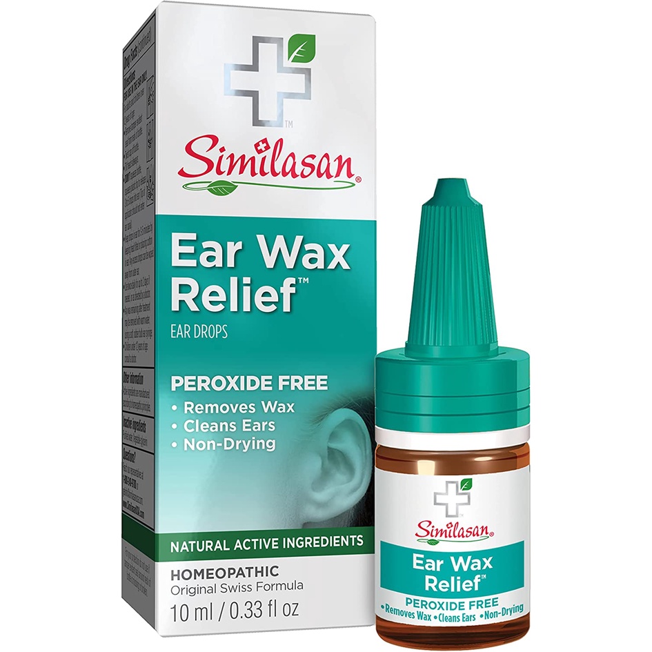 Similasan Ear Wax Relief Ear Drops, Removes Wax, Cleans Ears, Non