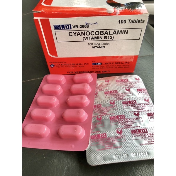 LDI Vitamin B12 Cyanocobalamin (10Tablets) Shopee Philippines