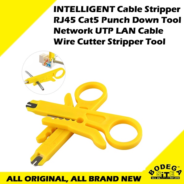 INTELLIGENT Cable Stripper RJ45 Cat5 Punch Down Tool Network UTP LAN Cable Wire Cutter Stripper