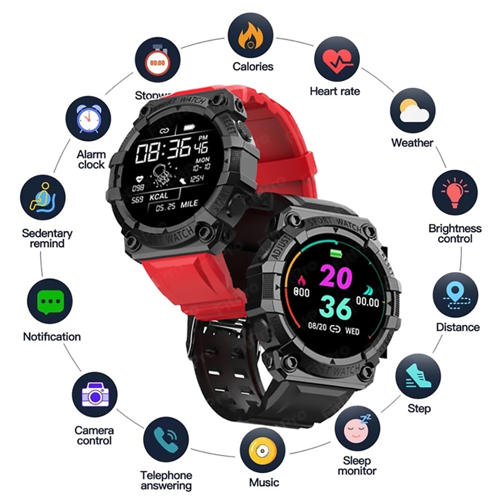 2022 new FD68S Smart Watch Heart Rate Blood Pressure Monitor Forecast