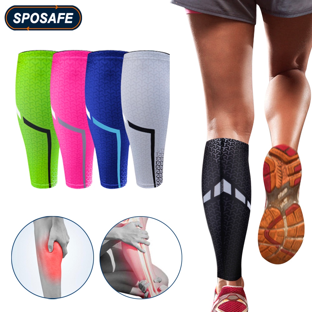 SPOSAFE Sports calf compression sleeve for woman&man Breathable NoSlip