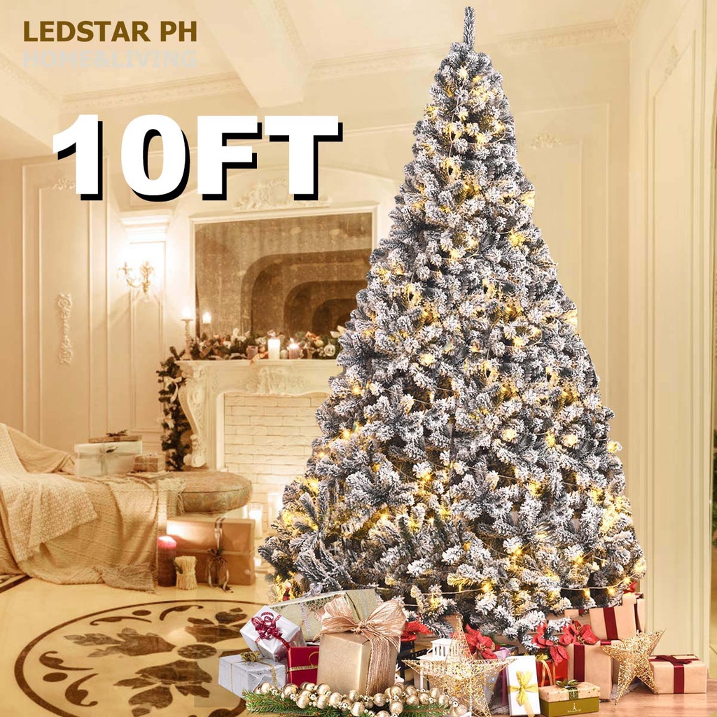 10FT Christmas tree Giant Christmas Tree, Snow Green Artificial