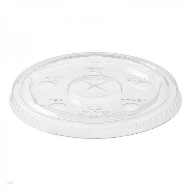 Flat Clear Plastic Glass lid Lids (50Pcs) Shopee Philippines