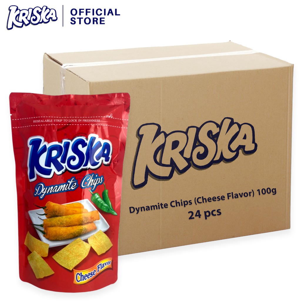 Kriska Dynamite Chips Cheese Flavor (100g x 24pcs) Shopee Philippines