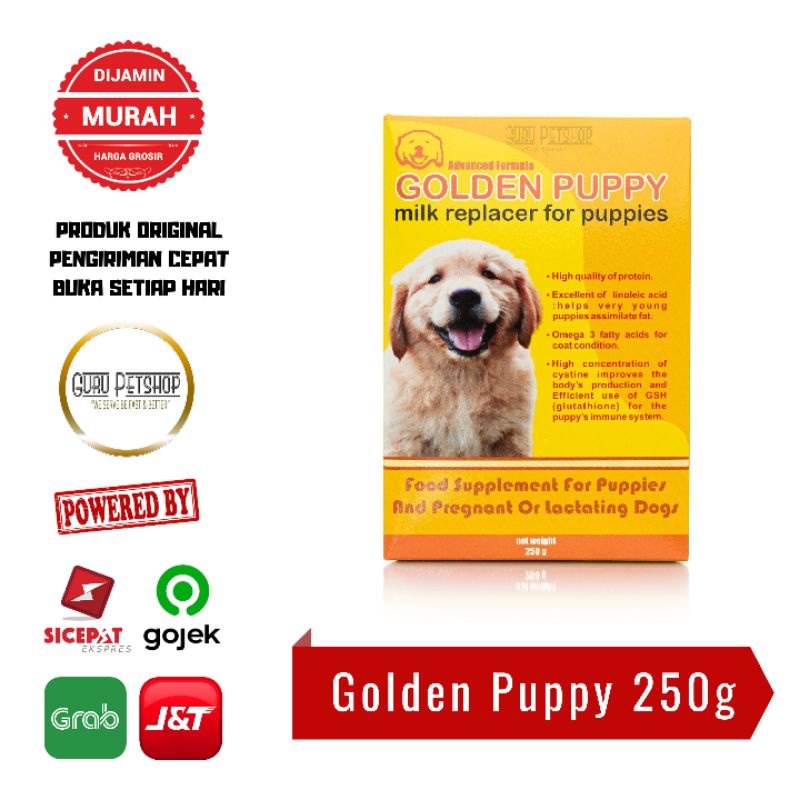 Golden Puppy Milk Replacer Dog Milk 250gr Baby Dog Milk Breastfeeding