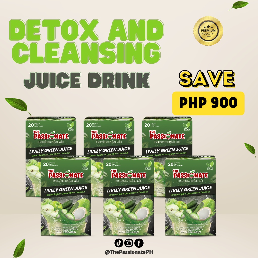 The Passionate Lively Green Juice Family Package (6boxes120sachets