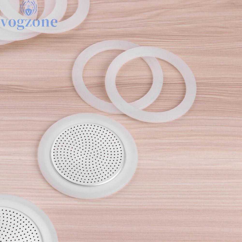 3/6/9/12 Cup useful Replacement Silica Gel Gaskets+Stainless Steel Filters for Moka Pot Shopee
