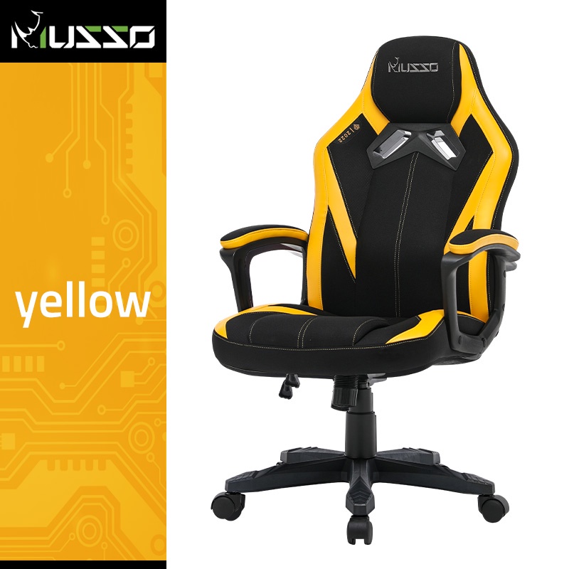 MUSSO Poinner Series A Gaming Chair, Fabric And Leather Ergonomic