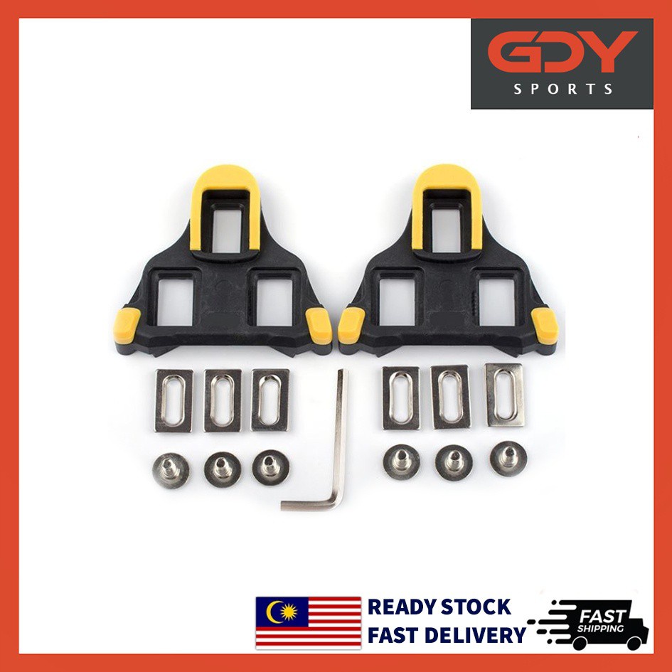 GDYSPORTS SPD SL Cleats set 6 Degrees float Cycling Road Bike Pedal