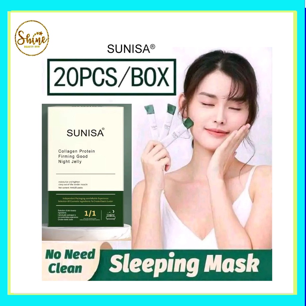 ORIGINAL Sunisa Collagen Firming Sleeping Mask(20sachets) Shopee