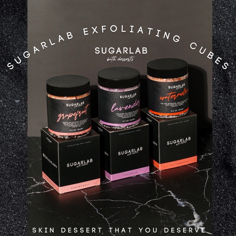 Sugarlab Exfoliating Bath Cubes ( Body Scrub ) Shopee Philippines