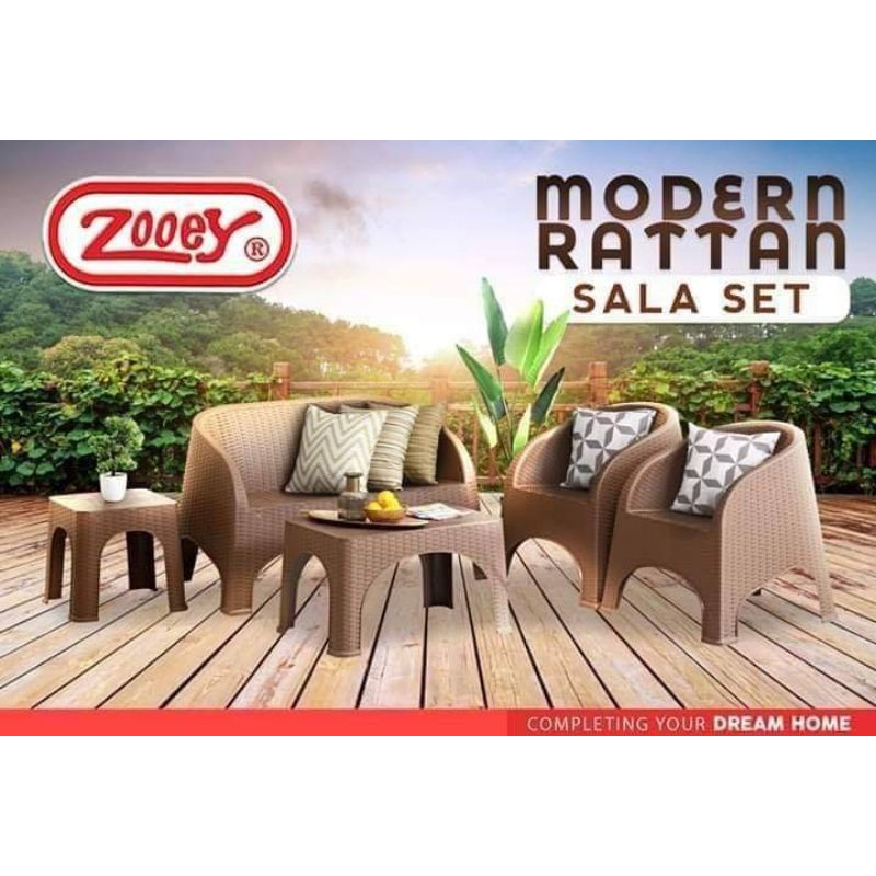 Zooey Modern Plastic Rattan Sala Set(free delivery in Metro Manila ONLY
