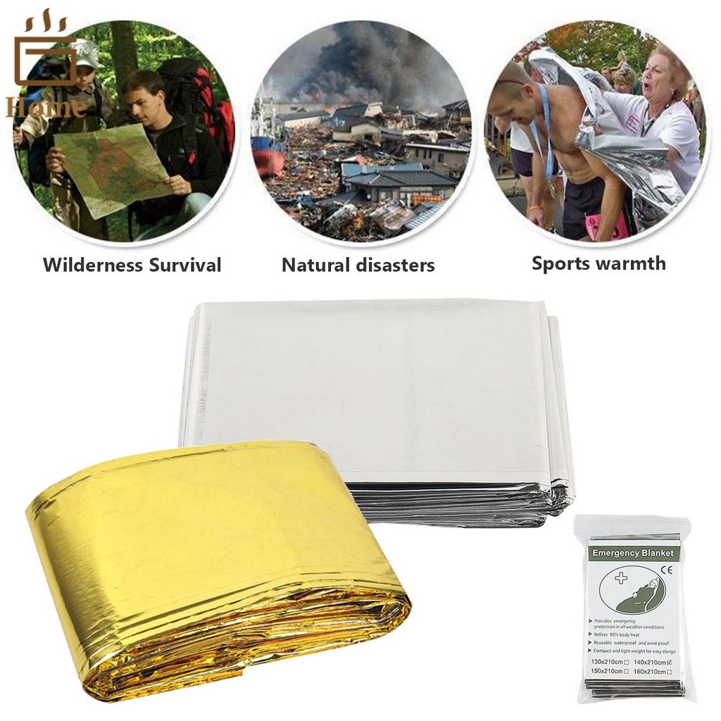 Emergency Survival Blankets Waterproof Thermal Blankets Lightweight PET