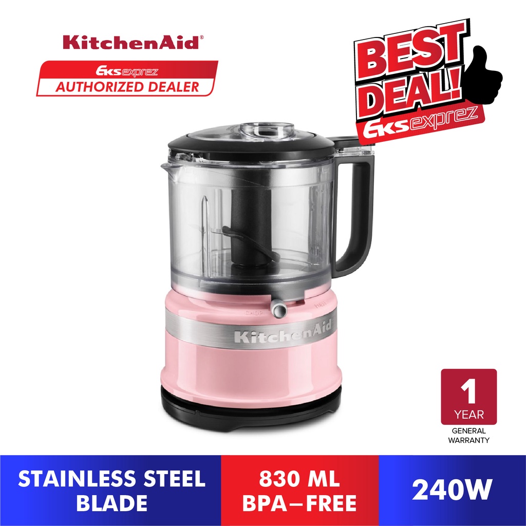 KitchenAid 830ml Mini Food Chopper 5KFC3516BGU (Guava Glaze) / 5KFC3516BCU (Contour Silver