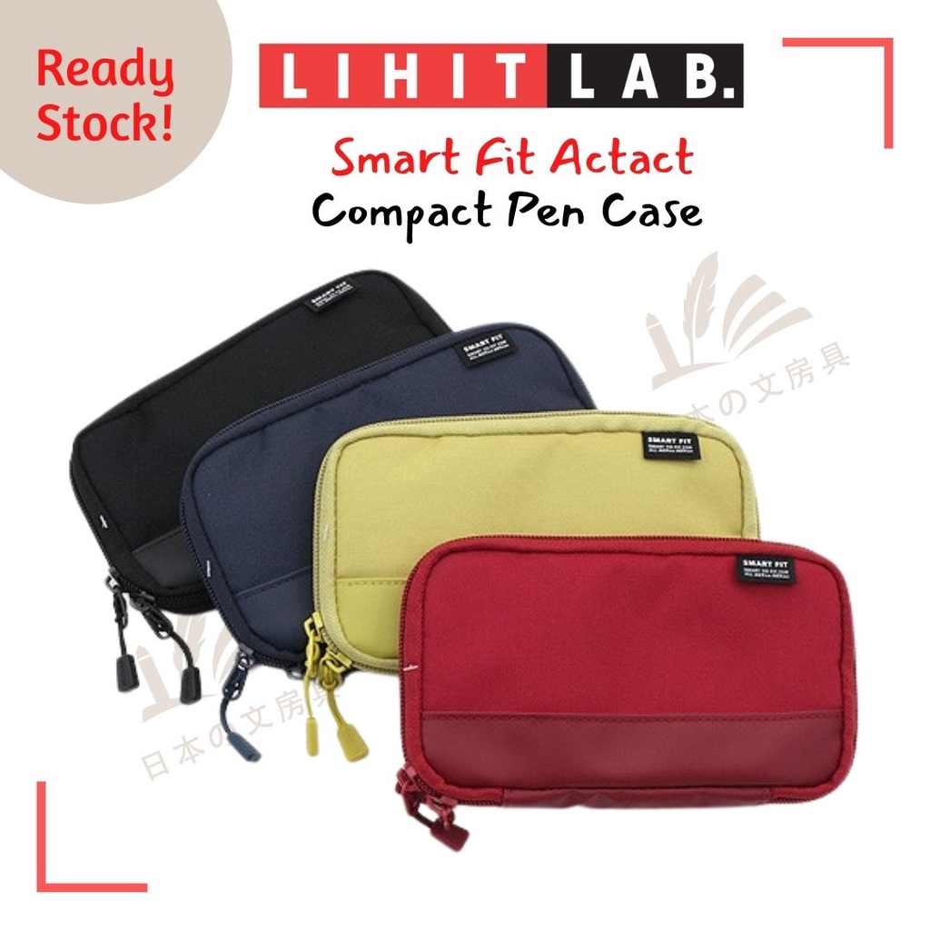 Lihit Lab Pen & Pencil Case Smart Fit ACTACT Compact Type Shopee
