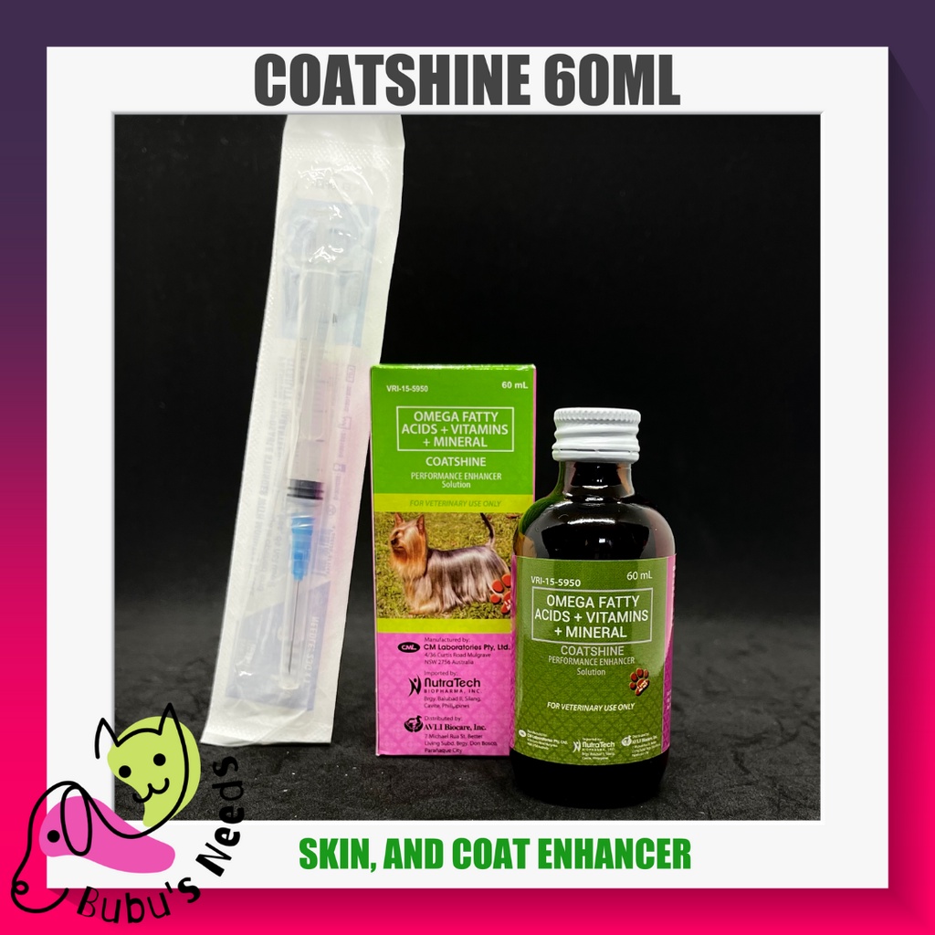 Coat Shine for Dogs and Cats with FREE Syringe Shopee Philippines