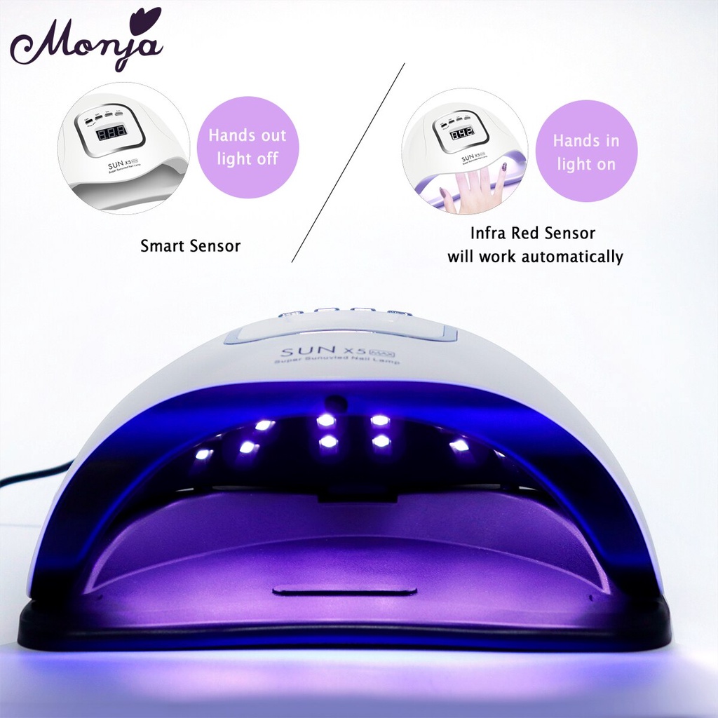 Monja 180W Phototherapy Lamp Intelligent Sensor UV Light Nail Dryer