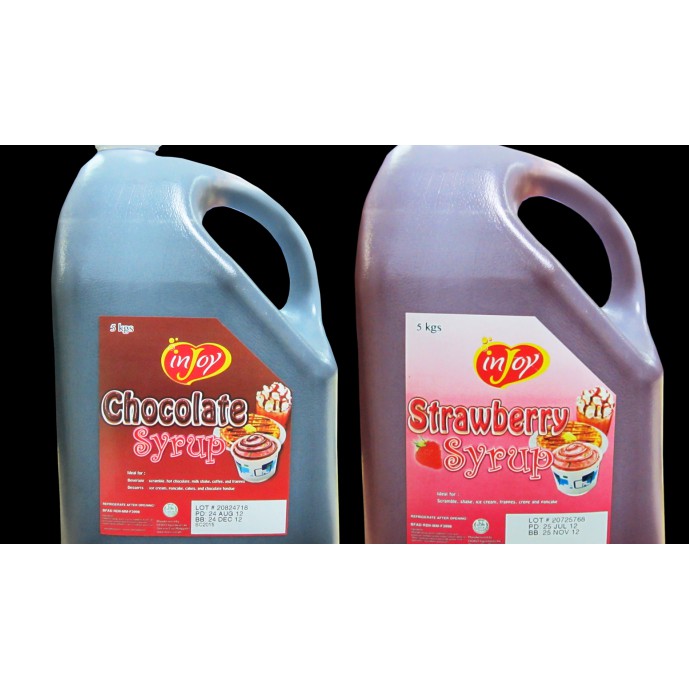 Injoy Chocolate Strawberry Caramel Syrup (Gallon 5kgs) Shopee Philippines