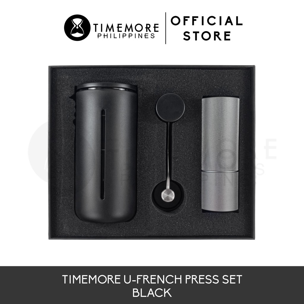 TIMEMORE C2 Black and Small U French Press Black Set Shopee Philippines