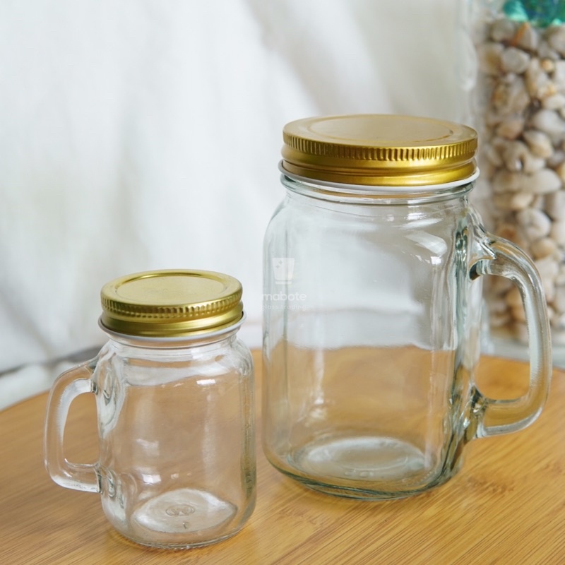 PLAIN mason jar iced coffe jar aesthetic kitchenware Shopee Philippines