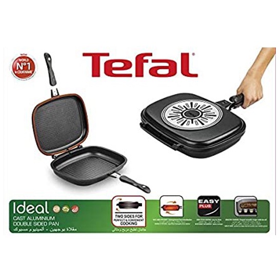 Tefal Ideal Cast Aluminum Double Sided Pan Shopee Philippines