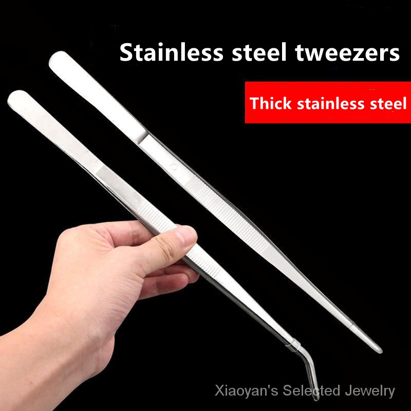 Tweezers Tool Repair Stainless Steel Super Long Tweezers Lengthen and