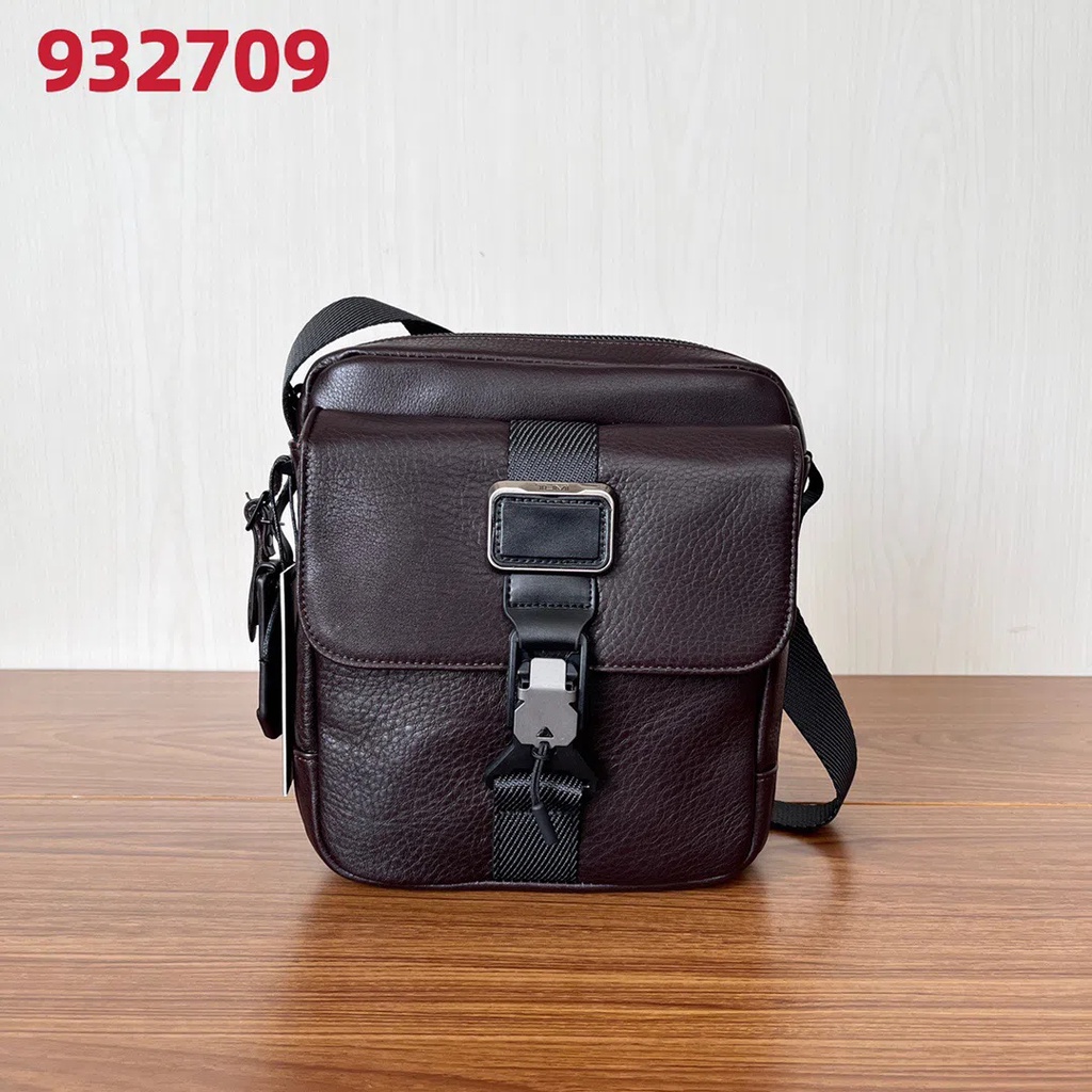 Tumi 932709d lychee shaped cowhide alpha Bravo series men's messenger