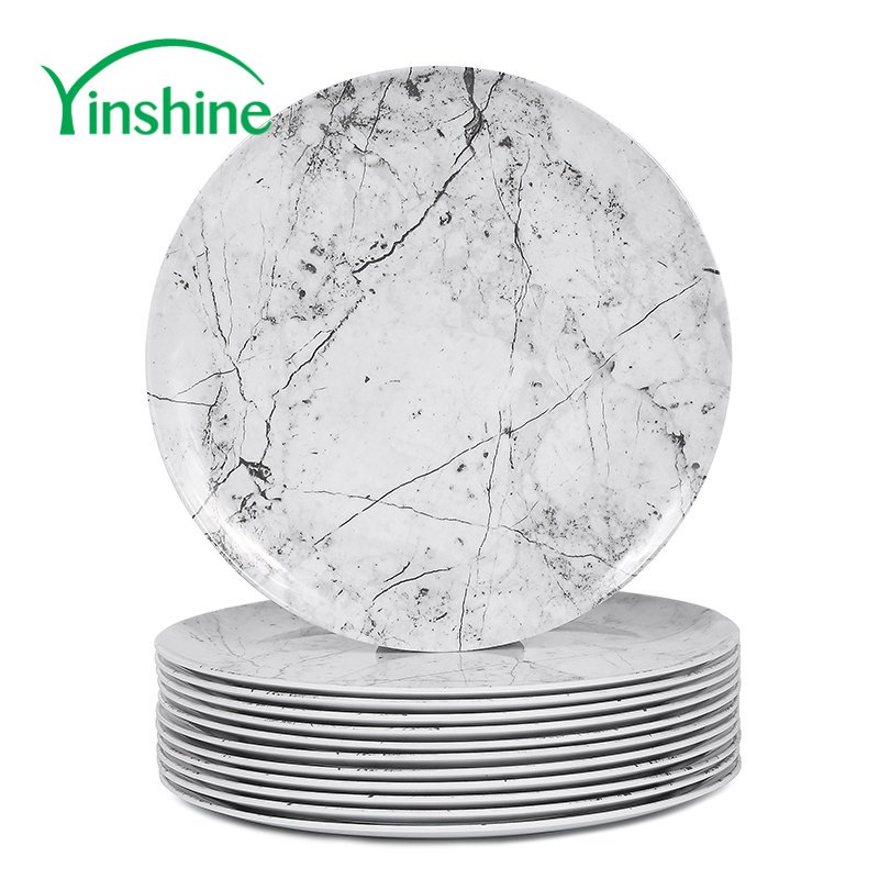 Yinshine Plato set Plate hindi mababasag Melamine 12pcs Dinnerware