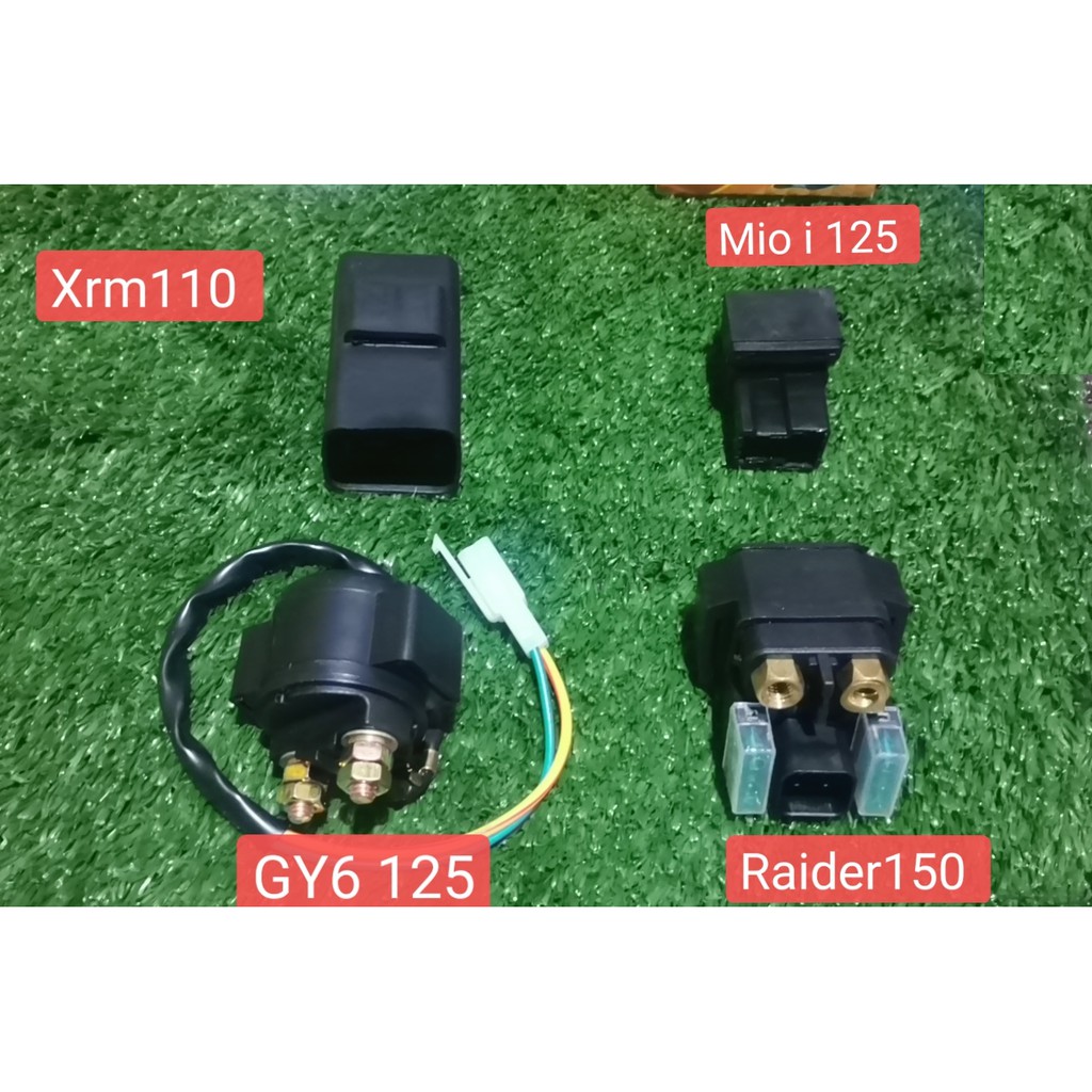 Motorcycle Starter Relay (Xrm110/Mio i 125/GY6125/Raider 150/CT100/Mio Sporty) Shopee Philippines