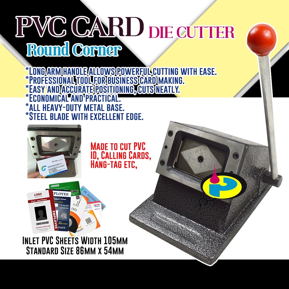 PVC Card Die Cutter ( 86 x 54mm ) ID Size ( Heavy Duty ) Shopee
