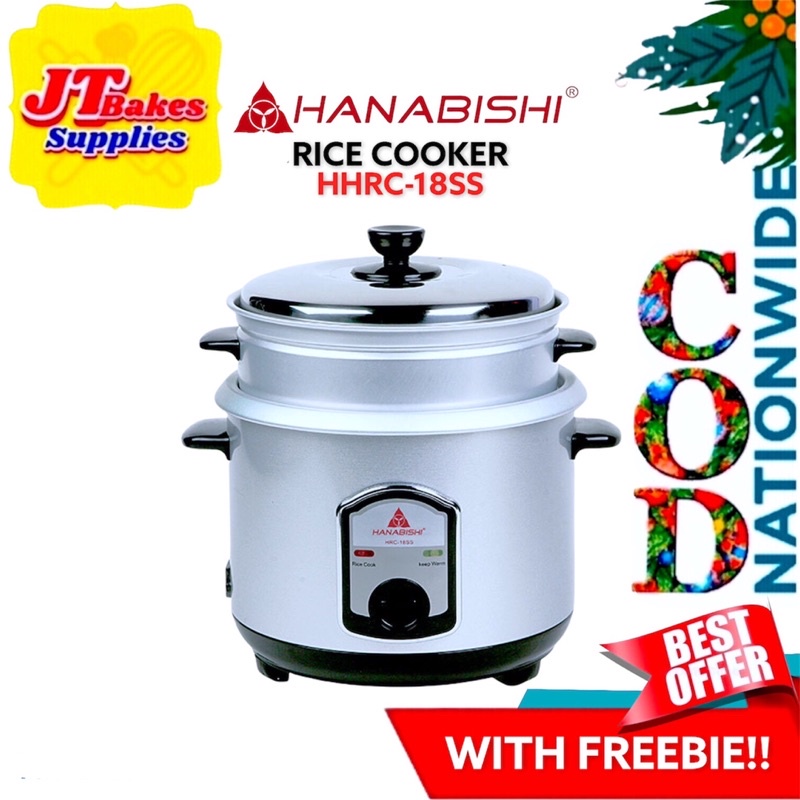 Hanabishi Automatic Rice Cooker HHRCSS18SS with Freebie Shopee