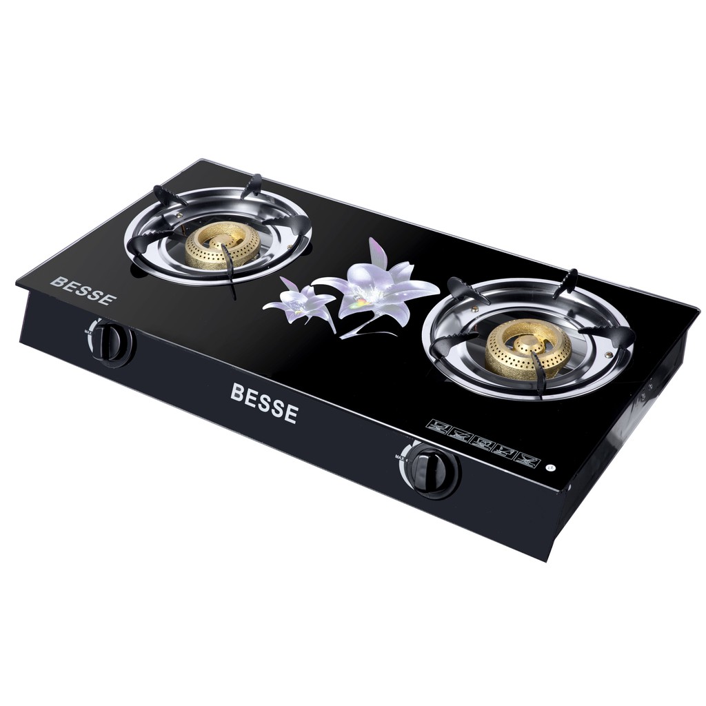 Double Burner Glass Stove Stainless Steel Top Double Burner Gas Stove with Top Stove High