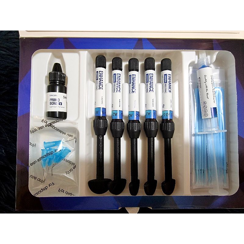 Sincera Universal Nano Hybrid Light Cure Composite Kit (5 syringe) Dec