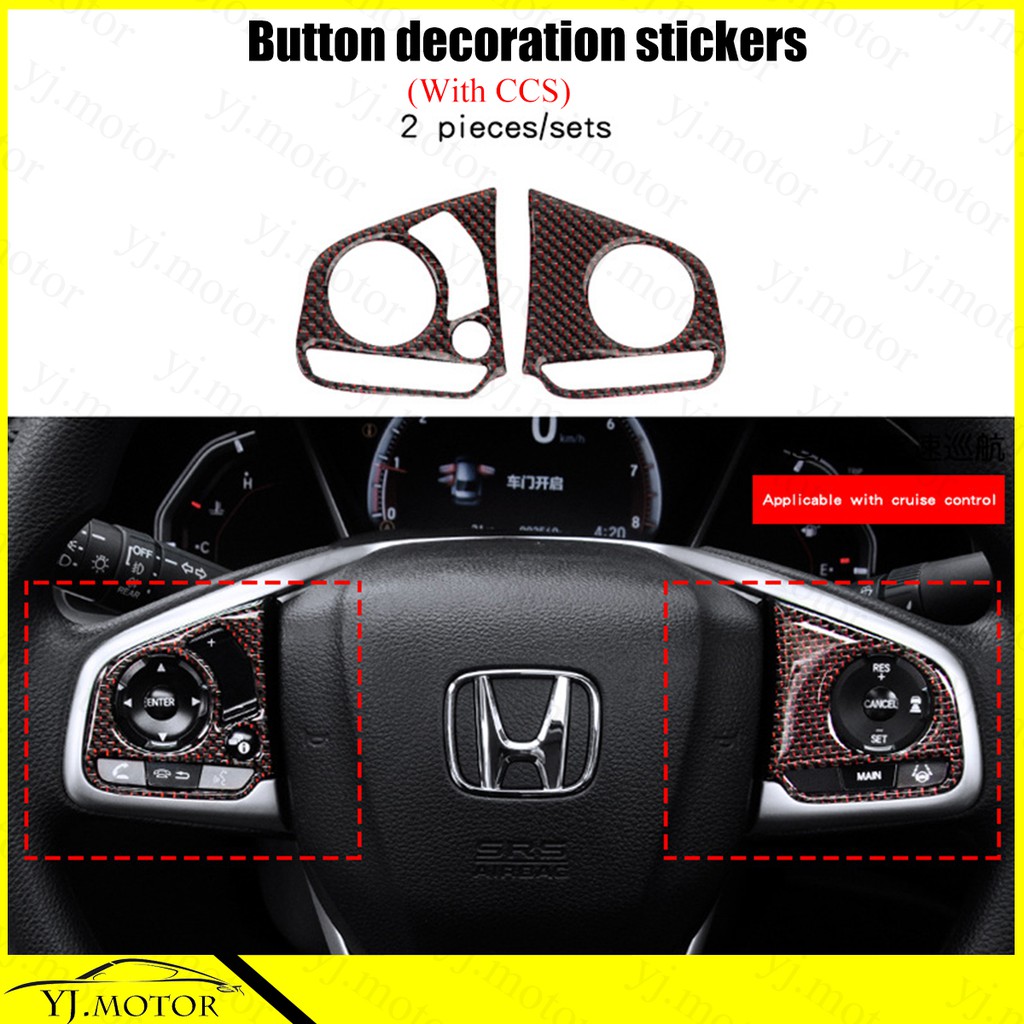 20162021 Honda Civic Fc Interior 3D Sticker Decoration Gear Panel