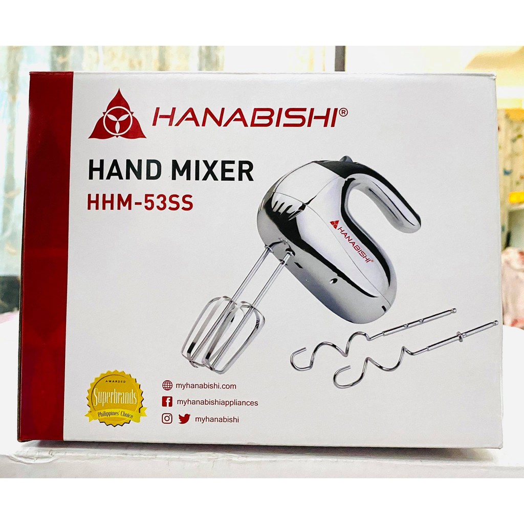 Hanabishi hand mixer HHM53SS (200 watts) Shopee Philippines