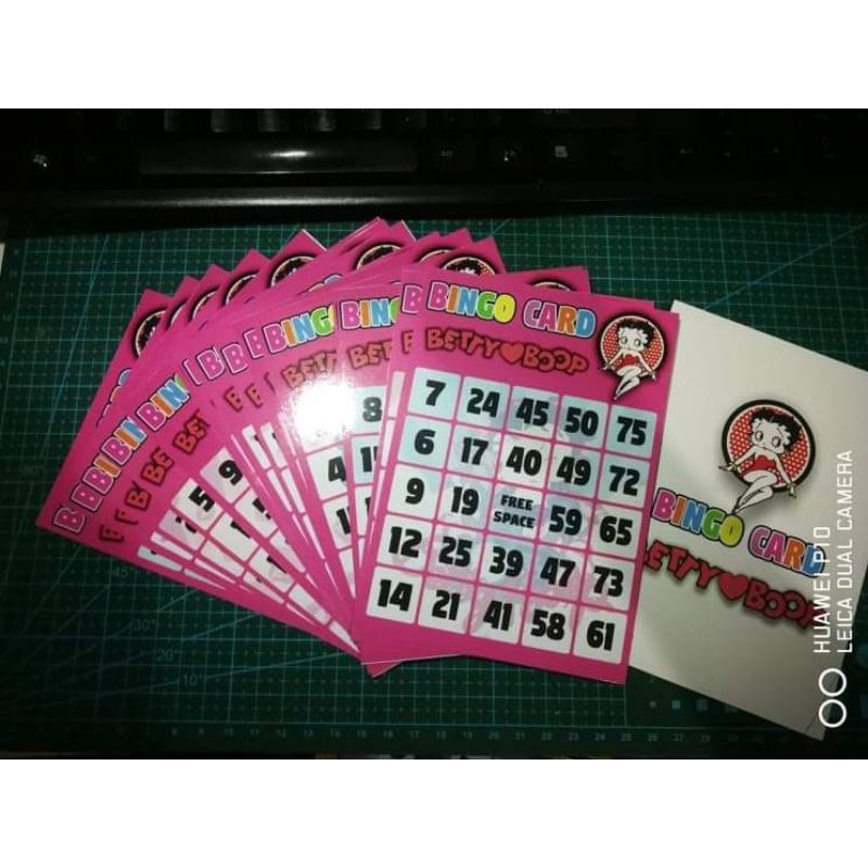 Betty Boop BINGO CARDS Shopee Philippines