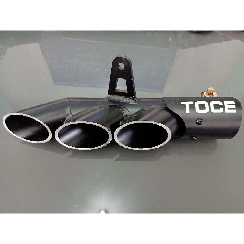 TOCE 3 HOLE MUFFLER RACING EXHAUST 51mm Toce Open Muffler 3 wholes Open Pipe BIG ELBOW