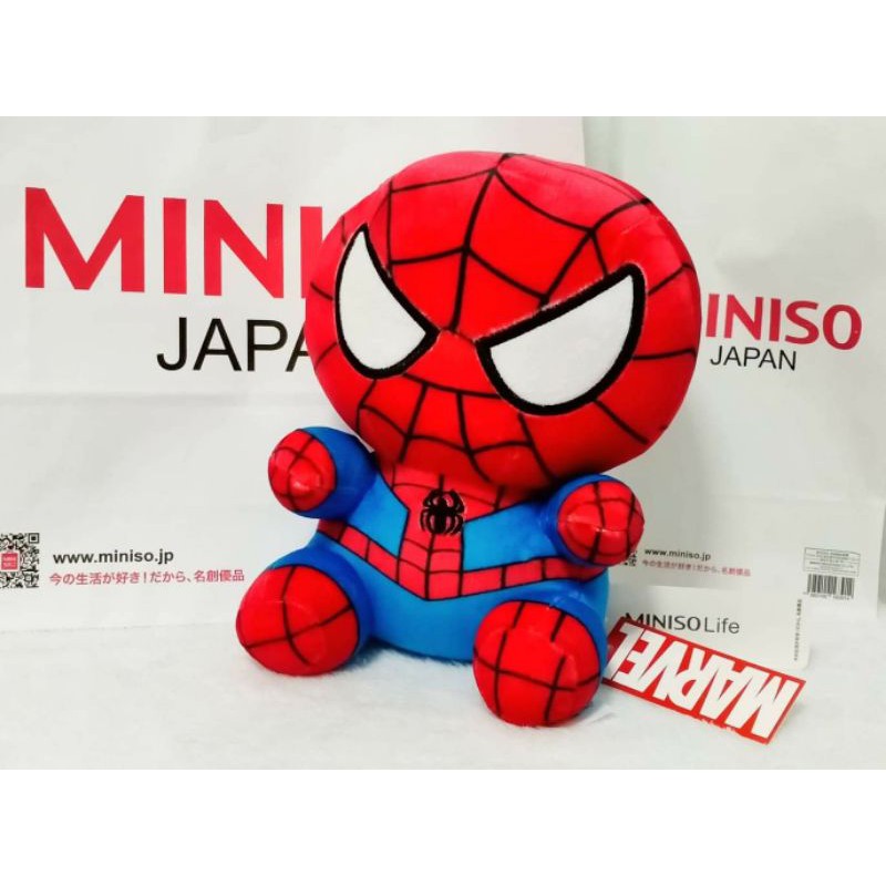 Miniso Marvel Plush Spiderman (25.5 cm) Shopee Philippines