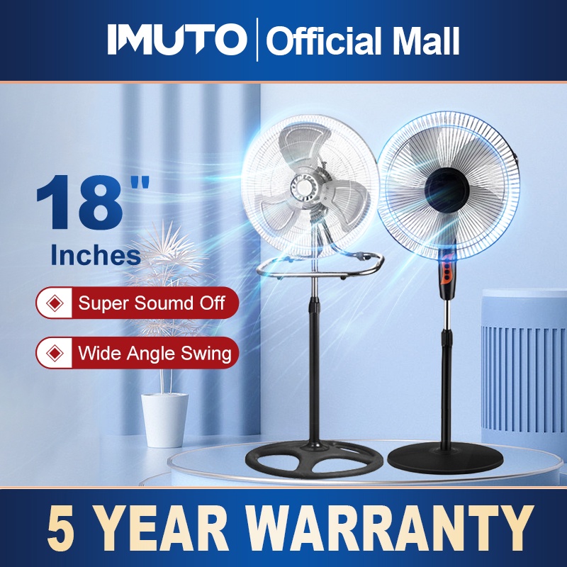 asahi electric fan IMUTO 18 Inch Electric Fan Stand Floor Fan 3 In 1
