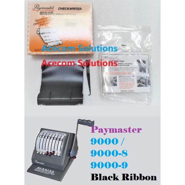 Paymaster Manual Checkwriter Check Writer Cheque Writer Printer Ribbon Ink 90009 90008