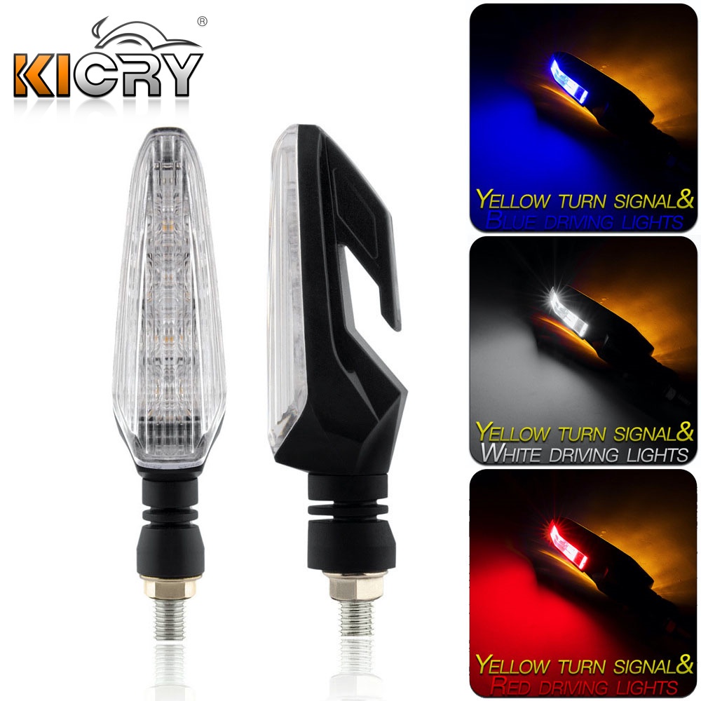 KICRY Motorcycle Turn Signal Lights Motorbike LED Signal Turning Light