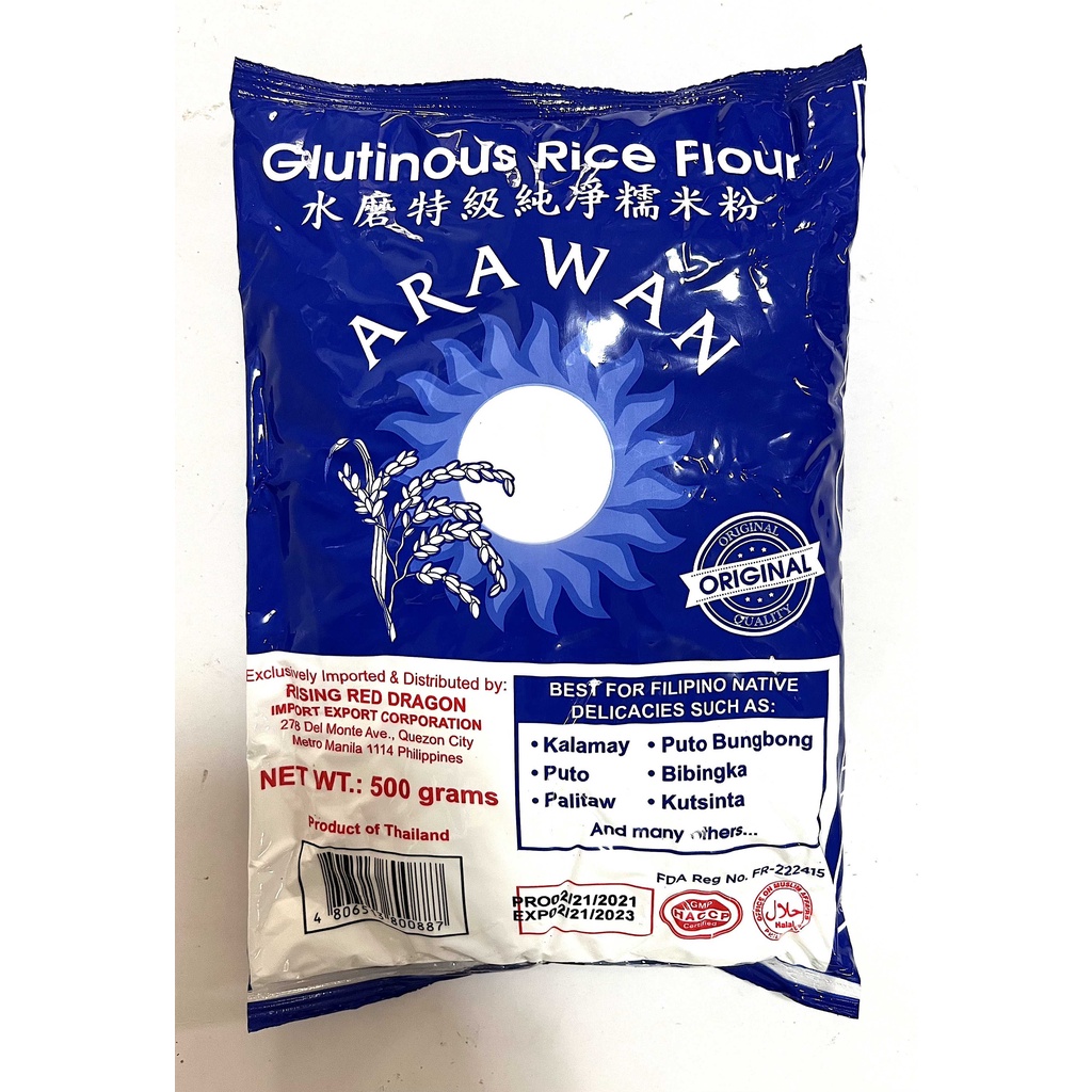 500 grams ARAWAN glutinous rice flour (best for native delicacies
