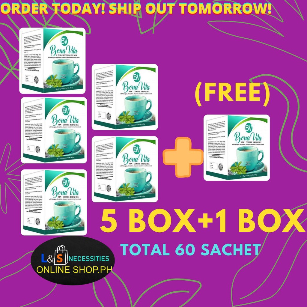 Bonavita Coffee 8 in 1 (Buy 5 Boxes + 1 Box Free) Healthy Coffee with
