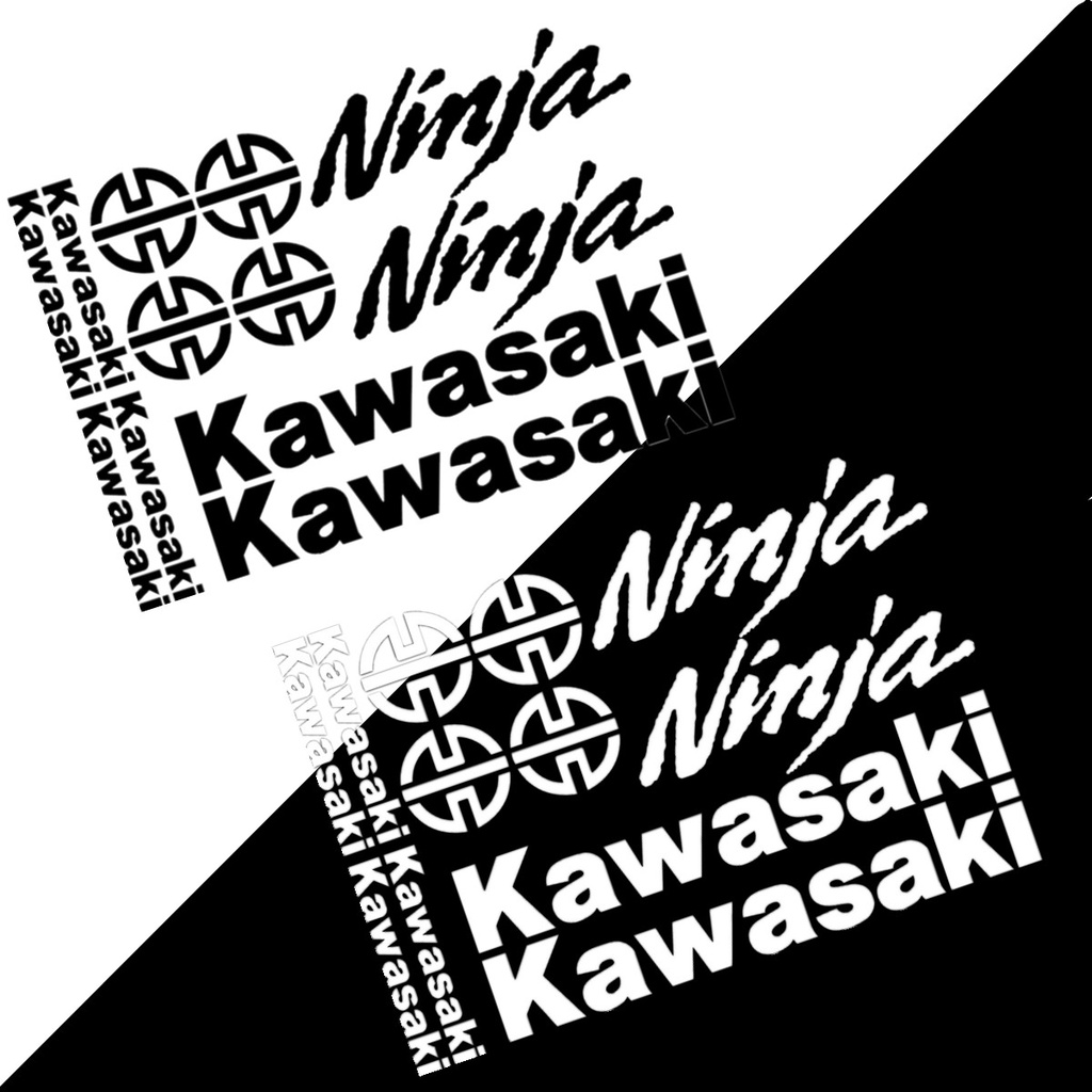 Kawasaki Reflective Stickers Vulcan logo Front Body Fuel Tank Epoxy