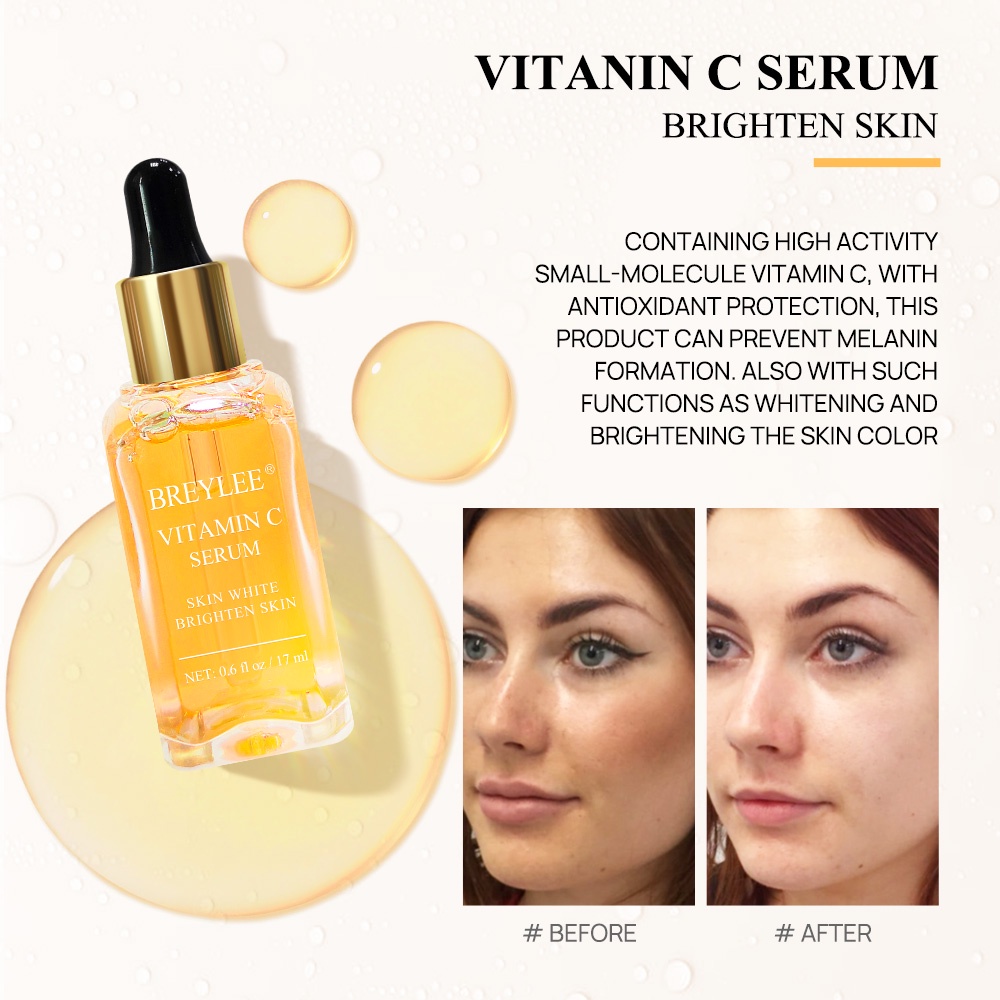 BREYLEE Vitamin C Serum VC Whitening Brightening Essence Remove Dark