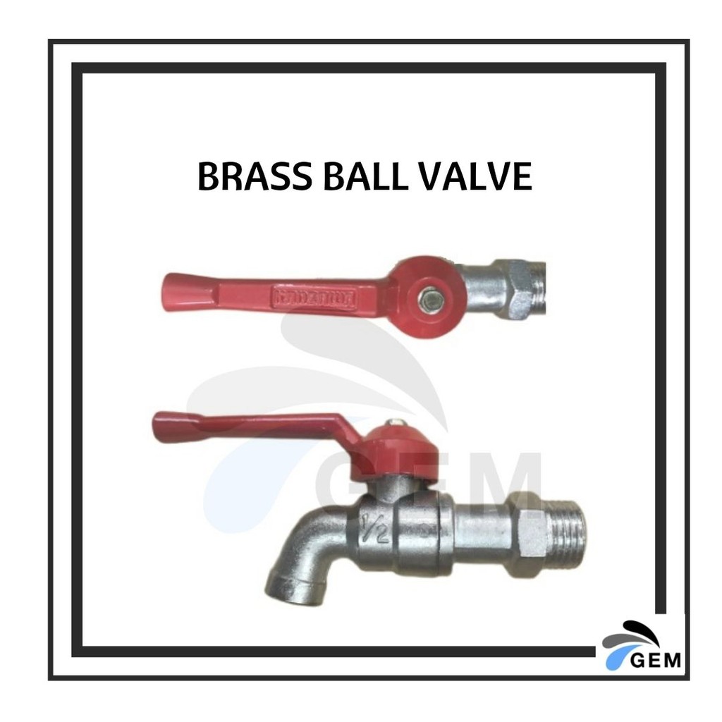Brass Ball Valve Tap (1/2") Shopee Philippines